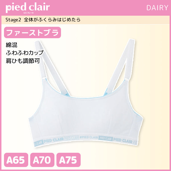 pied clair ピエクレール Stage2 スポーツブラ ガールズ グンゼ GUNZE PCD165A-75A